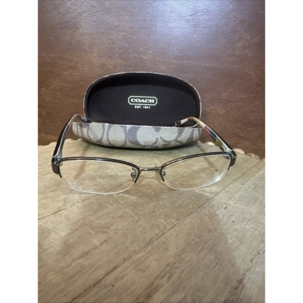 Coach Eyeglasses0027dark Brown 51-16-35 Gold HC5004 Women's Frames With Case